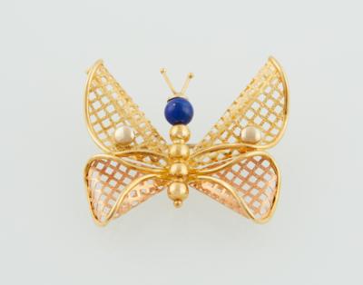 Lapislazuli Brosche Schmetterling - Schmuck