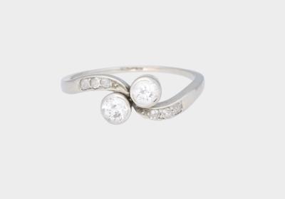 Altschliffdiamant Ring zus. ca. 0,60 ct - Jewellery