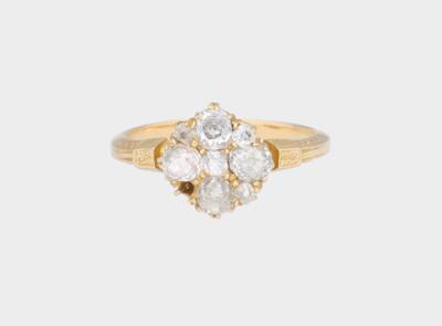 Altschliffdiamant Ring zus. ca. 0,70 ct - Gioielli