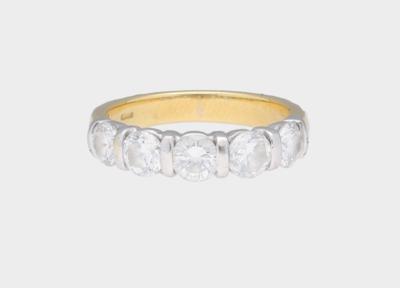 Brillant Ring zus. ca. 1,50 ct - Klenoty