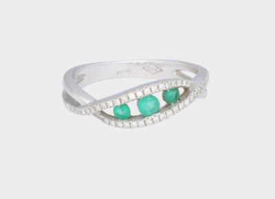 Brillant Smaragd Ring - Jewellery