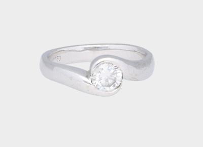 Brillant Solitärring ca. 0,56 ct - Schmuck