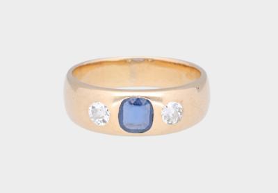 Diamant Saphir Ring - Jewellery