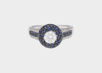 Diamant Saphir Ring - Gioielli