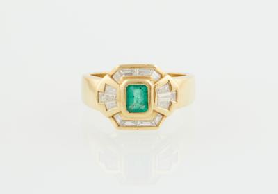 Diamant Smaragd Ring - Klenoty