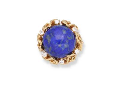 Brillant Lapislazuli Ring - Schmuck