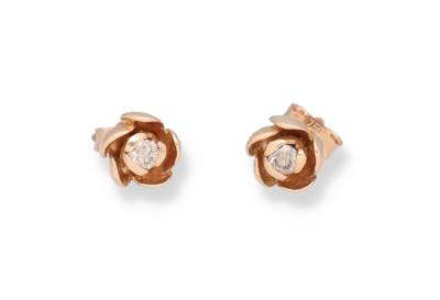 Brillant Ohrstecker Rose zus. ca. 0,20 ct - Schmuck