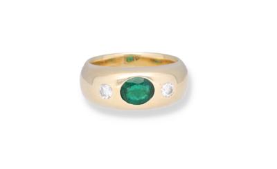 Brillant Smaragd Ring - Jewellery