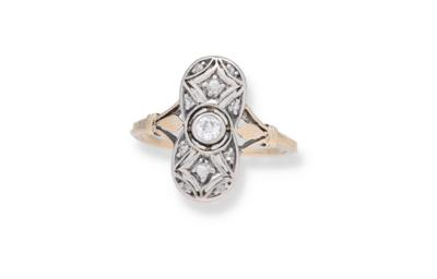 Diamant Ring zus. ca. 0,15 ct - Klenoty