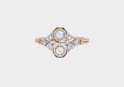 Diamantring zus. ca. 0,30 ct - Jewellery