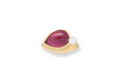 Rubellit Ring ca. 7,95 ct - Klenoty