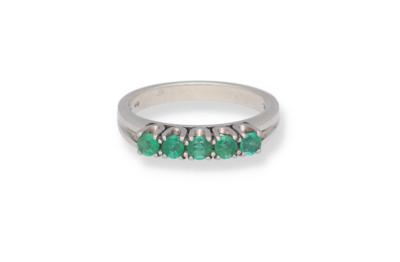 Smaragdring zus. ca. 0,50 ct - Schmuck