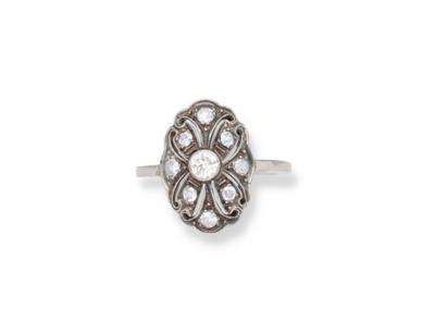 Altschliffdiamant Ring zus. ca. 0,35 ct - Jewellery