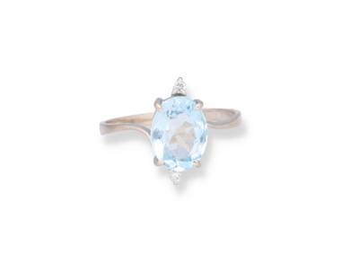 Aquamarinring ca. 2,20 ct - Jewellery