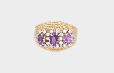 Brillant Amethyst Ring - Klenoty