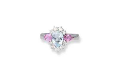 Brillant Aquamarin Ring - Gioielli