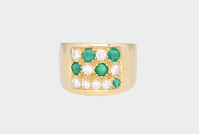 Brillant Smaragd Ring - Gioielli