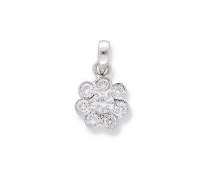 Brillantanhänger zus. ca. 0,85 ct - Schmuck