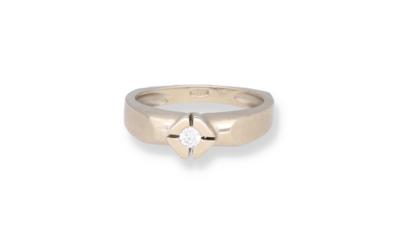 Brillantsolitär Ring ca. 0,09 ct - Schmuck