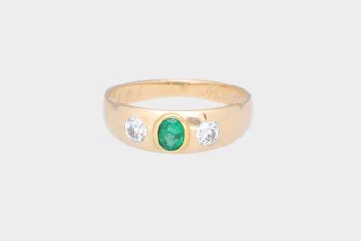 Diamant Smaragd Ring - Gioielli