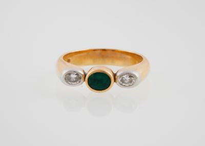 Manfred Seitner Diamant Smaragd Ring - Gioielli