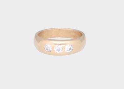 Altschliffbrillant Ring zus. ca. 0,50 ct - Gioielli