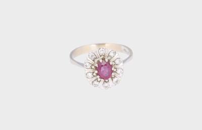 Brillant Rubin Ring - Klenoty