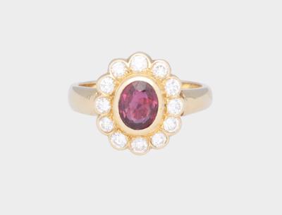 Brillant Rubin Ring ca. 0,95 ct - Gioielli