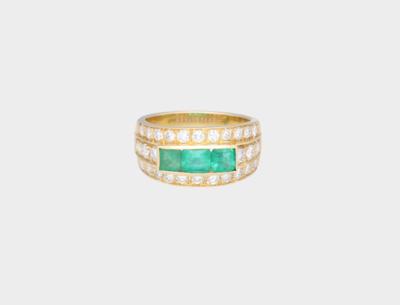 Brillant Smaragd Ring - Jewellery