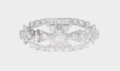 Diamantbrosche zus. ca. 4 ct - Jewellery