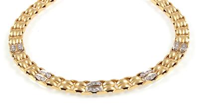 Brillantcollier zus. ca. 0,60 ct - Klenoty