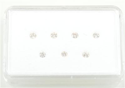 7 lose Brillanten zus. 0,75 ct - Gioielli