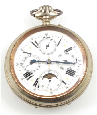 Große Herrentaschenuhr mit Kalendarium - Schmuck - Uhrenschwerpunkt