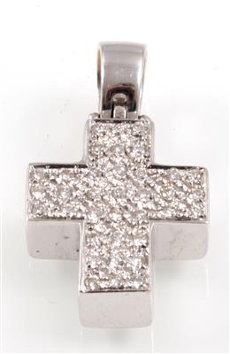 Brillantkreuz zus. ca. 0,25 ct - Klenoty