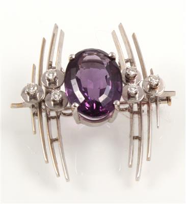 Brillant Amethystbrosche - Schmuck