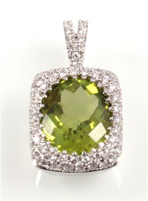 Brillant Peridotanhänger - Schmuck