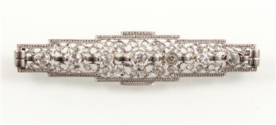 Diamantbrosche zus. ca.1,2 ct - Jewellery