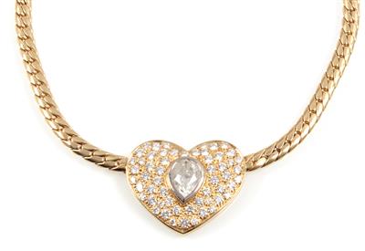 Diamantcollier zus. ca. 6,20 ct - Jewellery