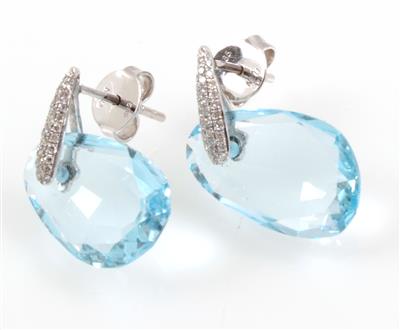 Diamant Topasohrgehänge - Jewellery