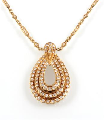 Diamantcollier zus. 1,76 ct - Jewellery