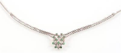 Smaragdcollier zus. ca. 0,50 ct - Jewellery