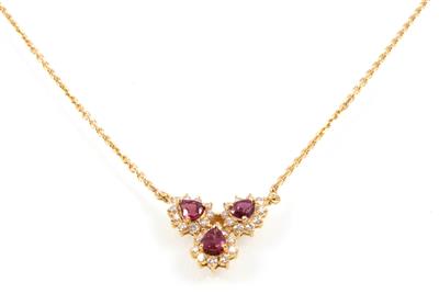 Brillantcollier zus. ca. 0,55 ct - Gioielli