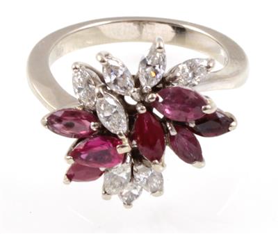 Diamant Rubinring - Gioielli