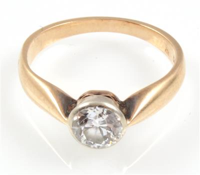 Altschliffbrillantsolitärring ca. 0,60 ct - Gioielli