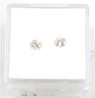 2 lose Brillanten zus.0,48 ct - Diamanten, Farb- und Edelsteine