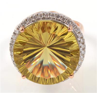 Lemoncitrinring 16,75 ct - Klenoty