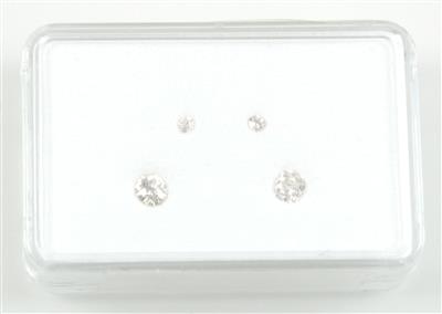 4 lose Altschliffbrillanten zus. 0,96 ct - Schmuck Summersale