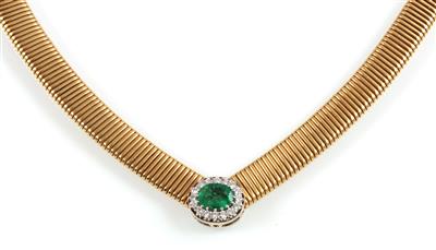 Brillant Smaragdcollier - Gioielli