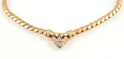 Brillantcollier zus. 1,18 ct - Klenoty