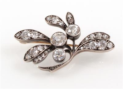 Diamantbrosche zus. ca. 1,85 ct - Jewellery